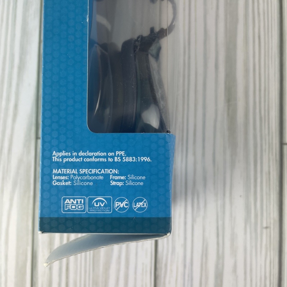 TYR Corrective Optical Swim‎ Goggles -3.50 Clear Lens Durafit Adjustable SMOKE - Picture 6 of 6